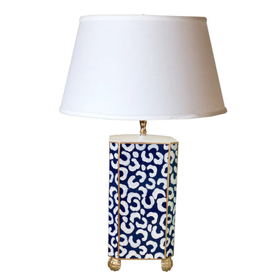 Navy Leo Table Lamp