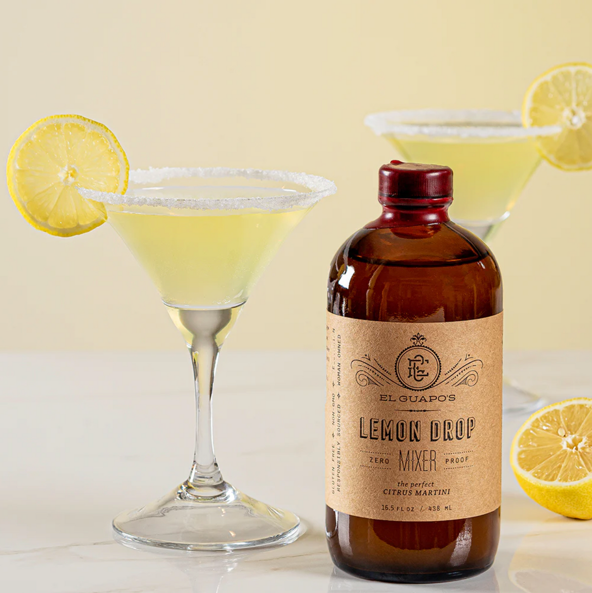 Mary's Mixers 2-pack 1-Liter Meyer Lemon Drop Sour Cocktail Mixer