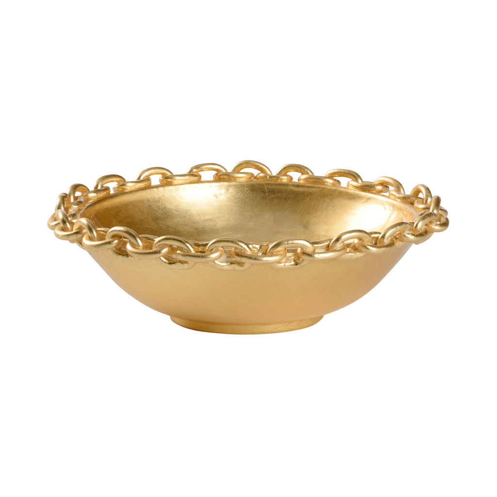 Gold Leaf Chain Bowl