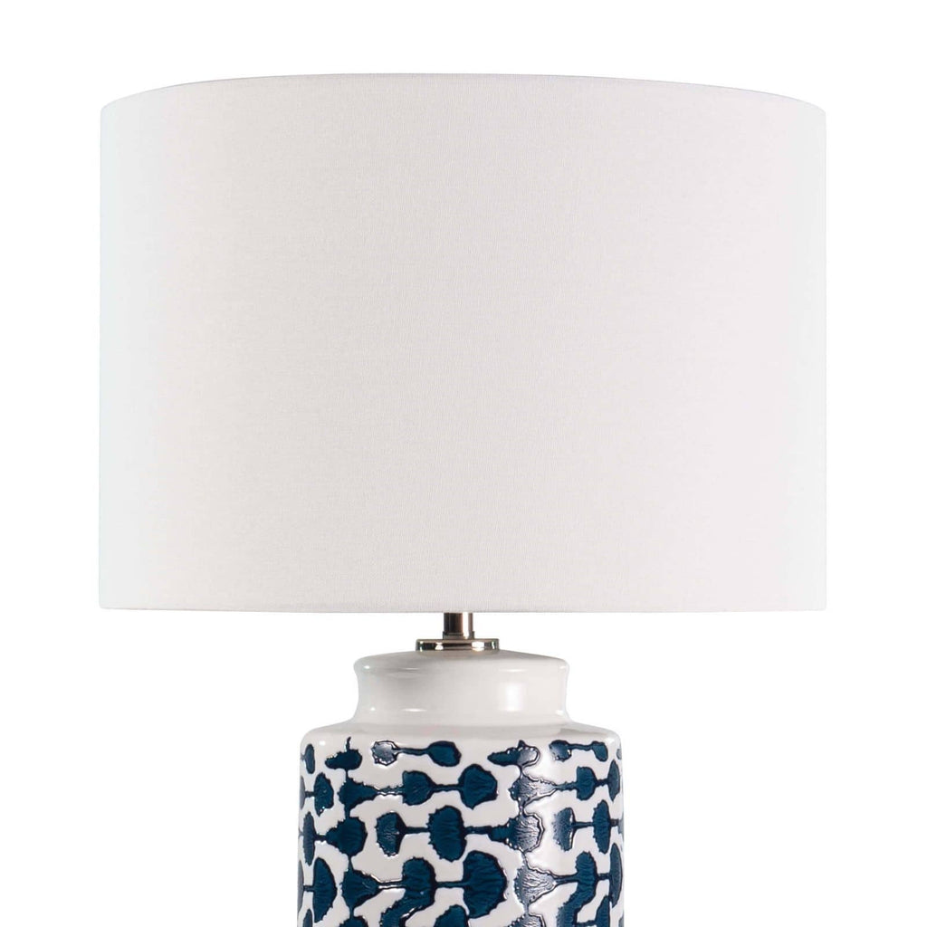 Indigo & White Dot Table Lamp