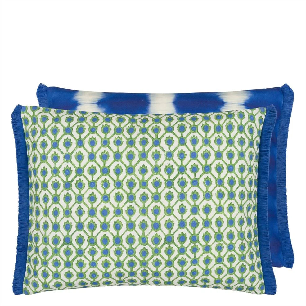 Emerald Jaal Outdoor Lumbar Pillow
