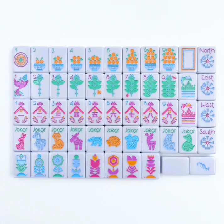 Scandinavian Folk Art Mahjong Tiles – ABODE HOME