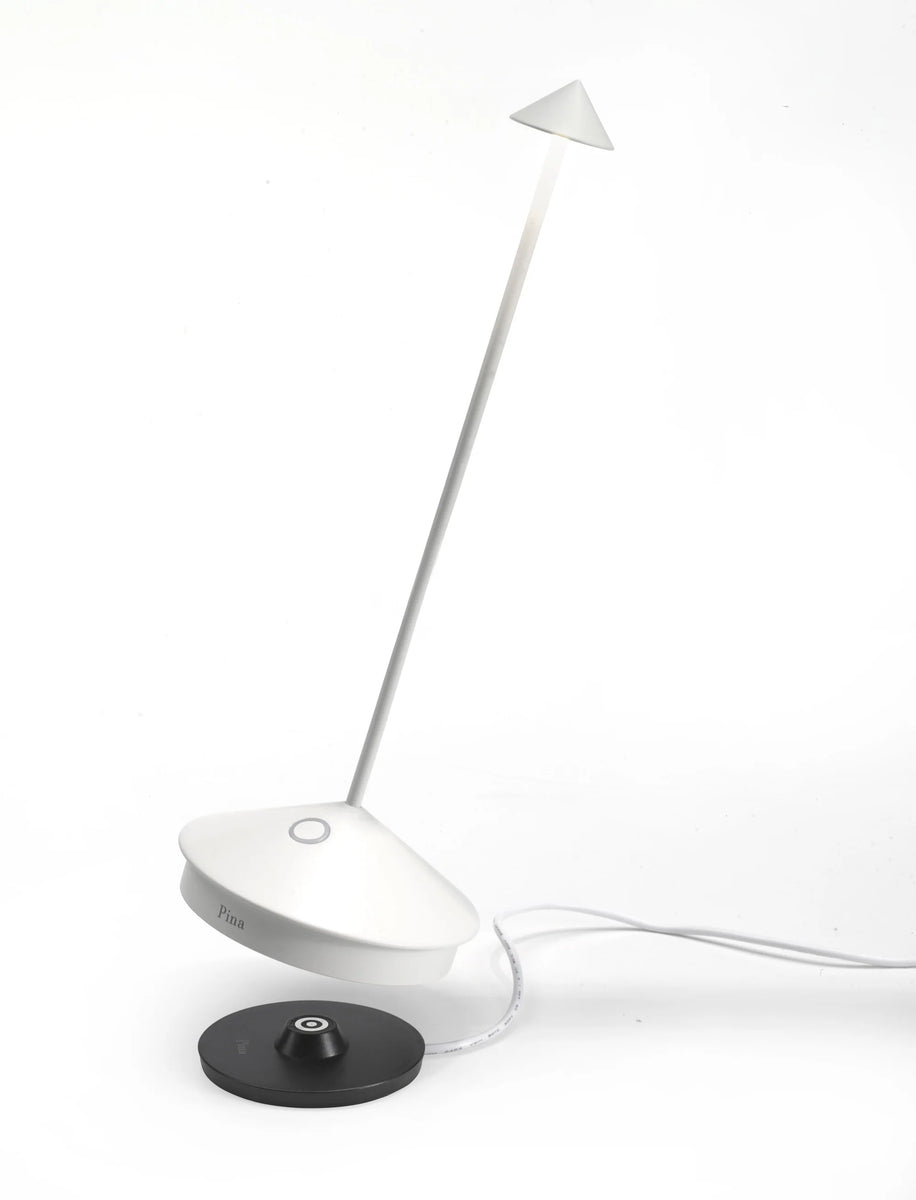 White Pina Pro Battery Lamp – ABODE HOME